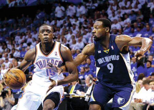 reggie jackson tony allen thunder grizzlies