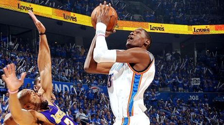 durant fisher lakers thunder