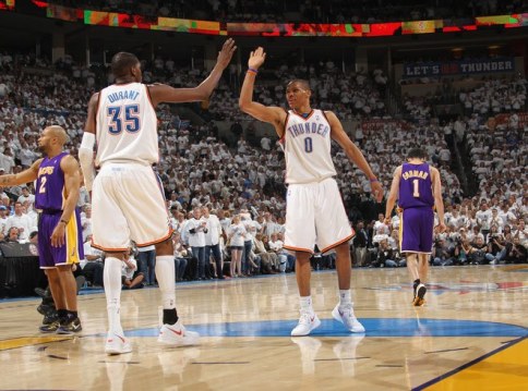 durant westbrook thunder lakers fisher farmer