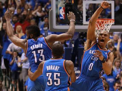 harden durant westbrook thunder