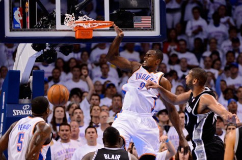 Ibaka duncan perkins thunder spurs