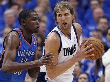 kevin durant dirk nowitzki thunder mavericks