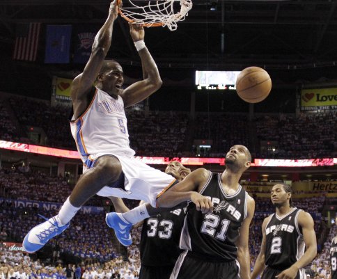 Perkins duncan diaw leonard spurs thunder