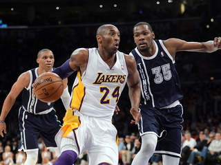 durant kobe westbrook thunder lakers