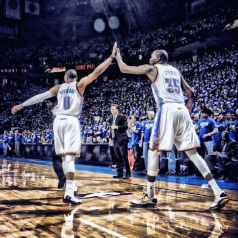 Kevin-Durant-and-Russell-Westbrook thunder