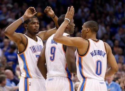 durant ibaka westbrook thunder
