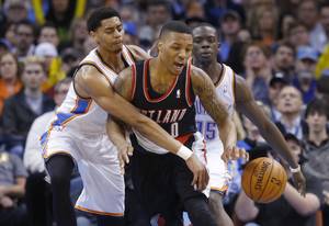 lamb jackson lillard thunder trailblazers
