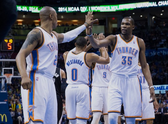 butler durant westbrook ibaka lamb thunder