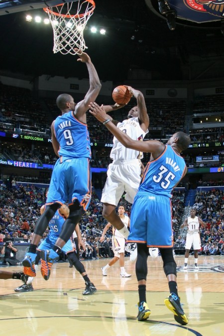 durant ibaka defense thunder pelicans