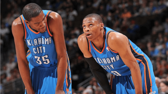 durant westbrook thunder