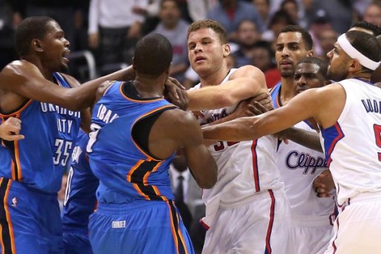 ibaka griffin durant dudley sefolosha paul clippers thunder