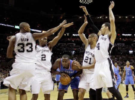 perkins diaw leonard green duncan thunder spurs