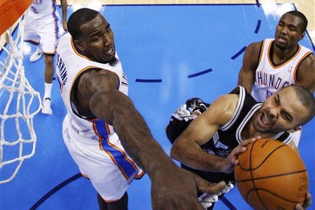 parker perkins ibaka thunder spurs wcf