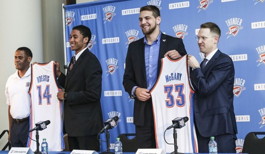 mitch mcgary josh huestis sam presti troy weaver thunder