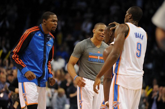 durant ibaka jackson westbrook thunder