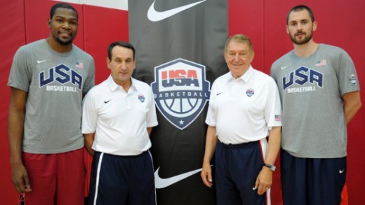 durant love coach k colangelo