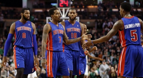 pistons drummond monroe jennings caldwell pope