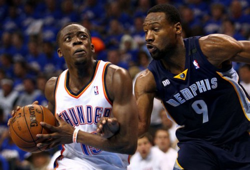 reggie jackson tony allen thunder grizzlies