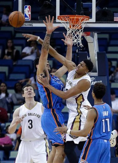 adams lamb thunder davis asik pelicans