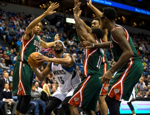 NBA: Milwaukee Bucks at Minnesota Timberwolves
