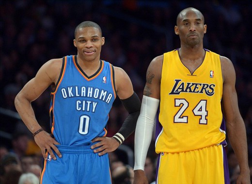 westbrook thunder bryant lakers