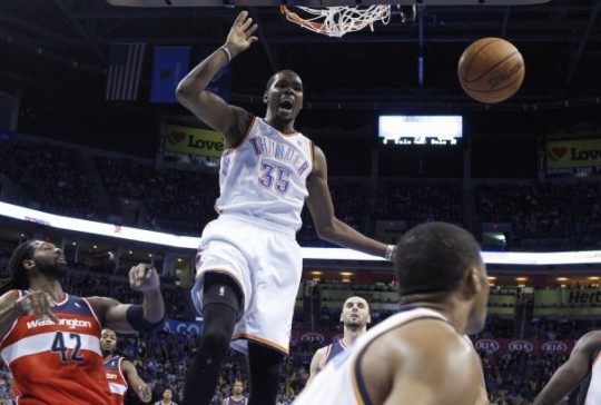 durant thunder nene gortat wall wizards