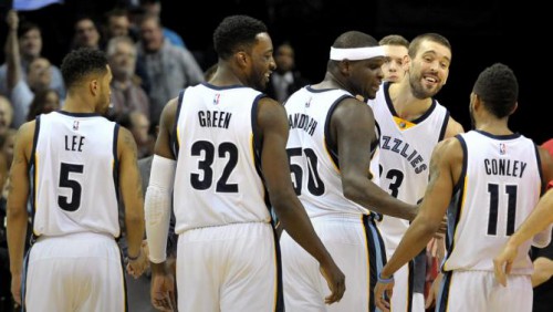 Courtney Lee, Jeff Green, Zach Randolph, Marc Gasol, Mike Conley