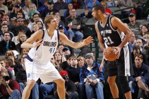 nowitzki mavericks duncan spurs