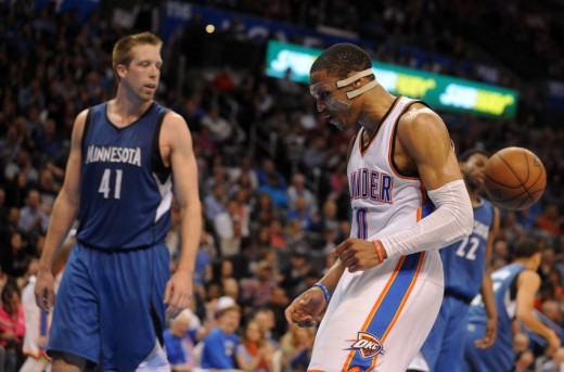 westbrook thunder hamilton wiggins twolves